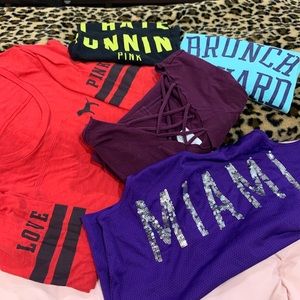 5 pink by Victoria’s Secret tshirts bundle
